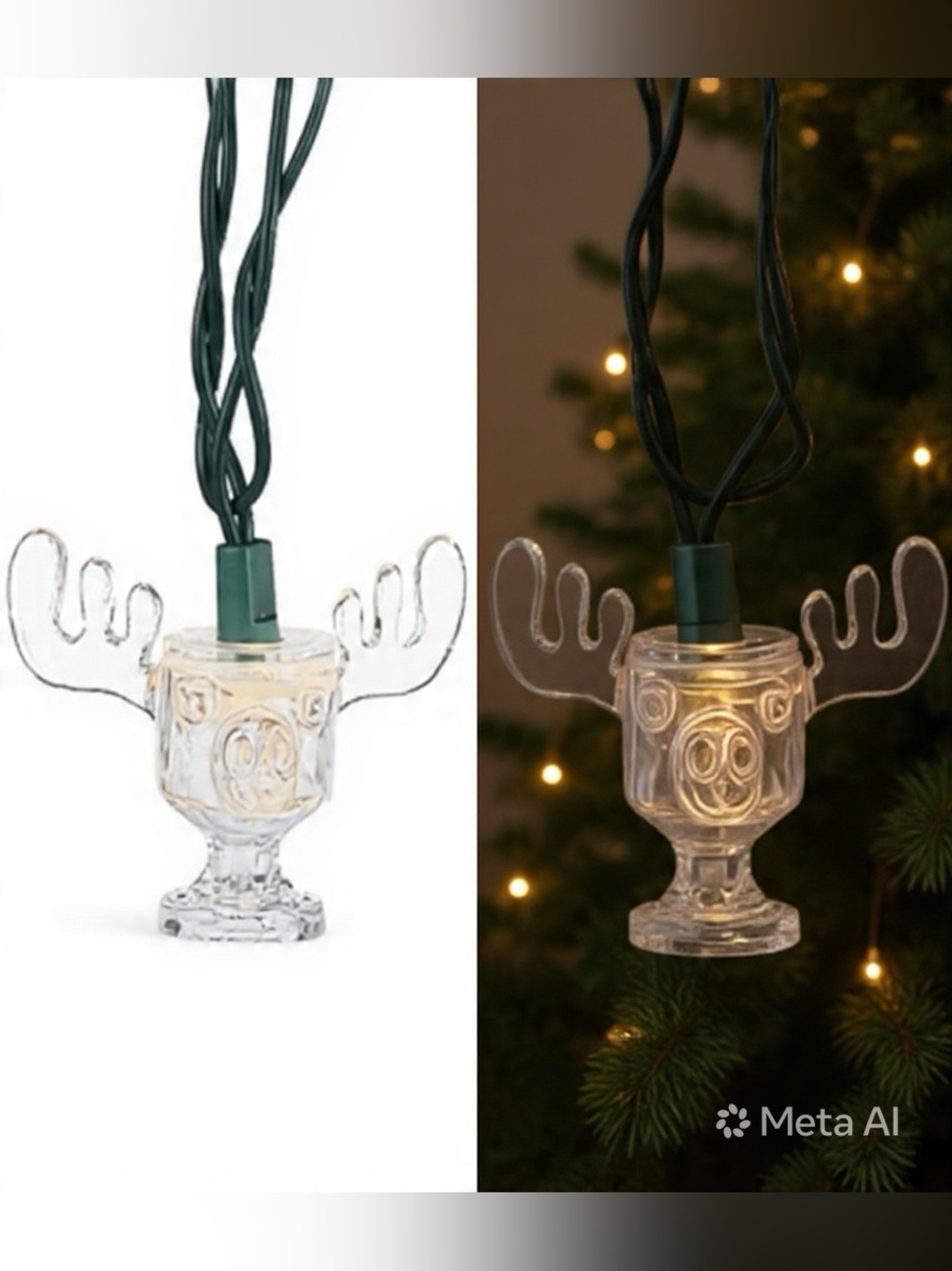 NIB National Lampoon's Christmas Vacation Moose Mug String Lights Kurt Adler
